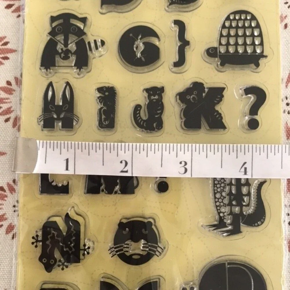 K&Company Alphabet Animals Clear Stamps by Jenn Ski NWT